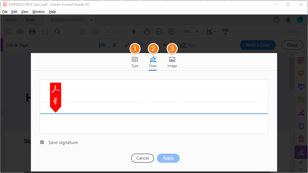 how to create an electronic signature and save as picture