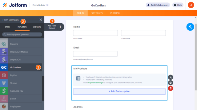 How to Integrate GoCardless With Jotform