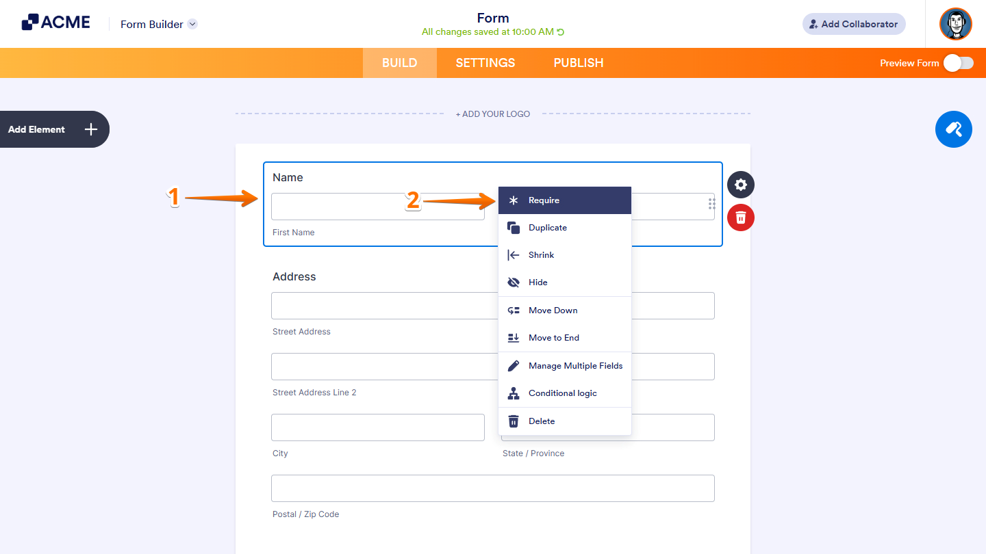How to Set a Required Field Image-1