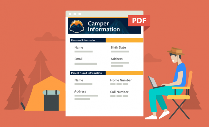 5 best PDF templates that will make your camp shine
