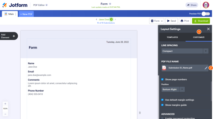 How to Assign a Custom Name to a PDF Report with PDF Editor