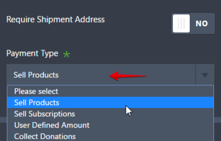 payment type