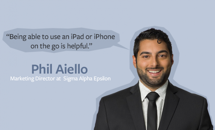 How a fraternity manages data while on the go with a forms app