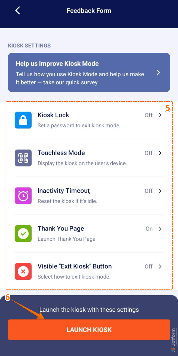 How to Use Kiosk Mode in Jotform Mobile App Image-5