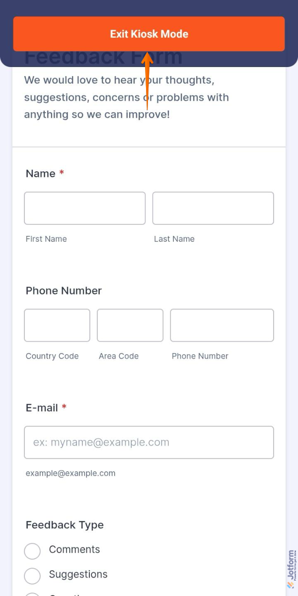 How to Use Kiosk Mode in Jotform Mobile App Image-6