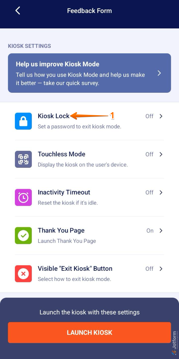 How to Use Kiosk Mode in Jotform Mobile App Image-7