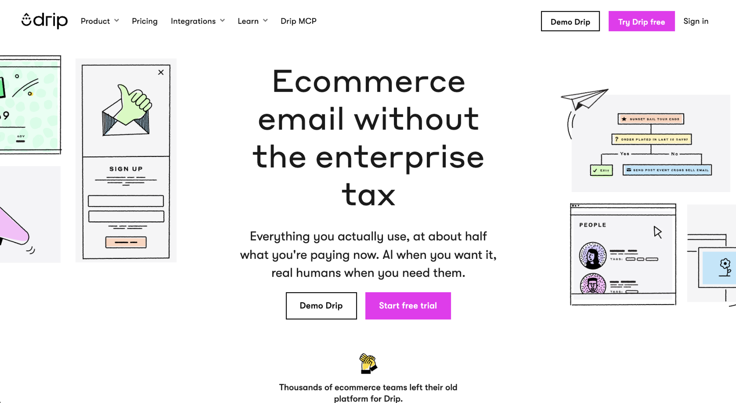Drip Landing Page