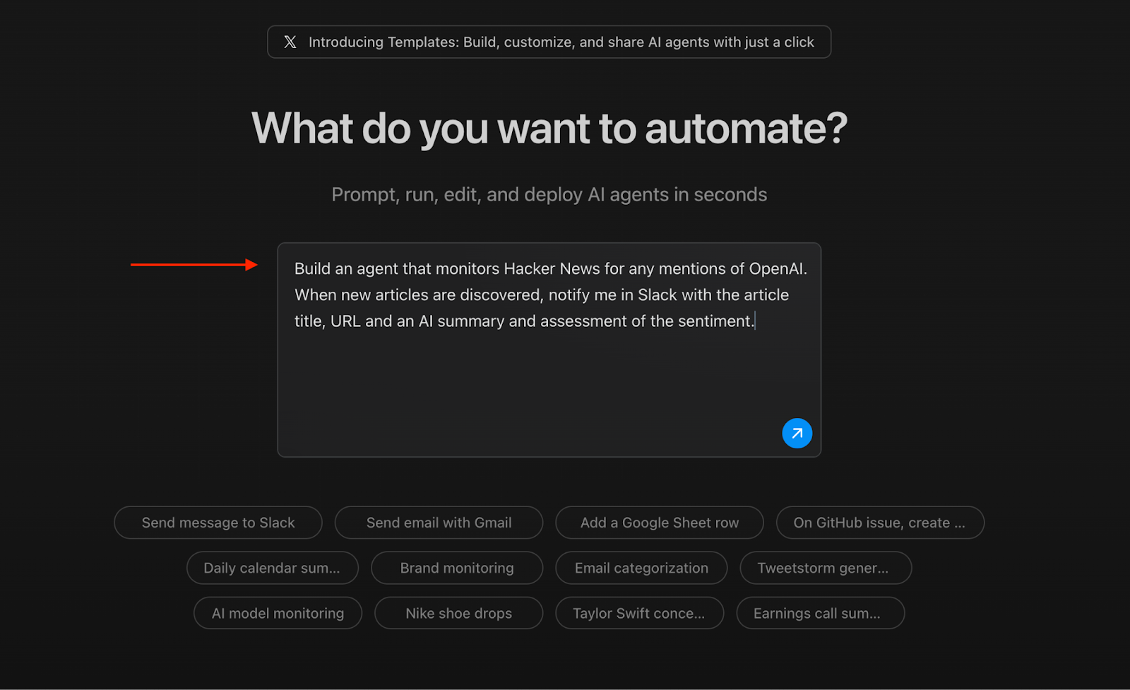 Pipedream Prompting Box and Suggested Prompt