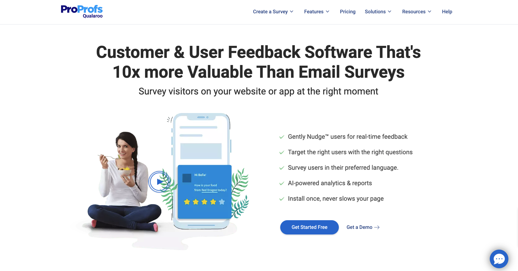 ProProfs Qualaroo Landing Page