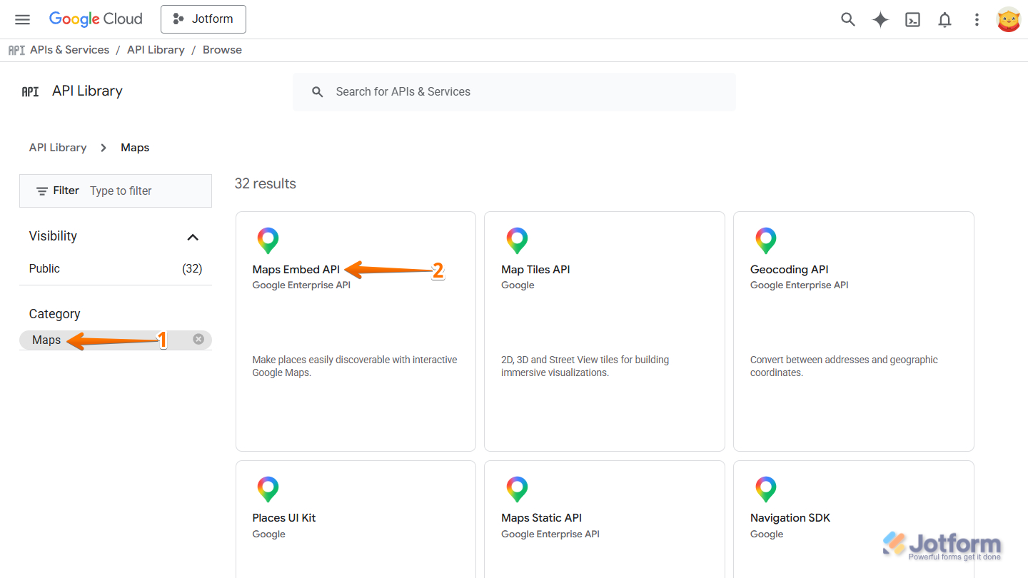 How to Get Google Maps API Key for Jotform Mapping Widgets Image-10