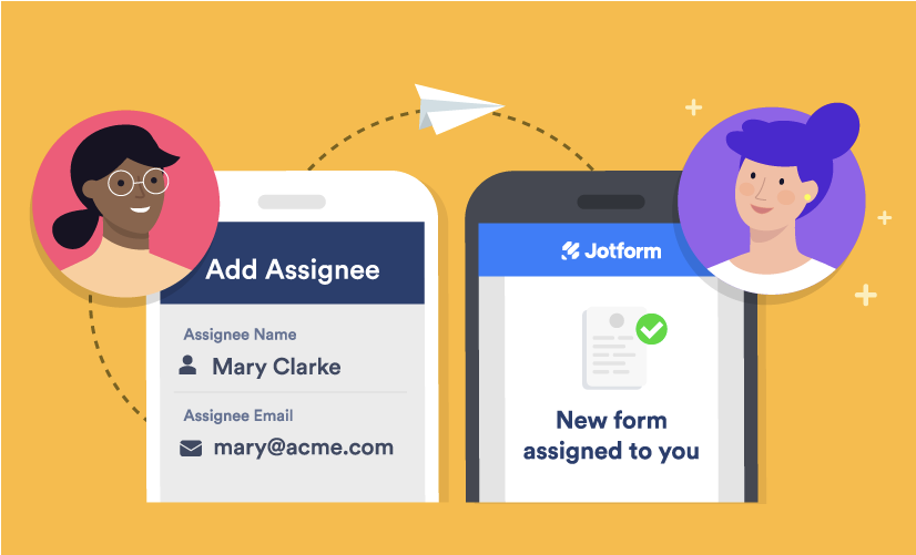 Assign forms in Jotform to improve collaboration