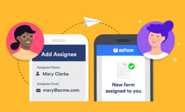 Assign forms in JotForm to improve collaboration
