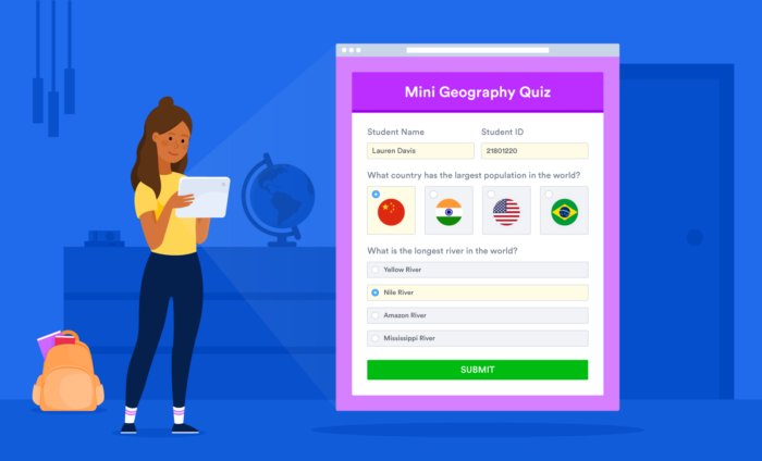How to create online quizzes and homework assignments