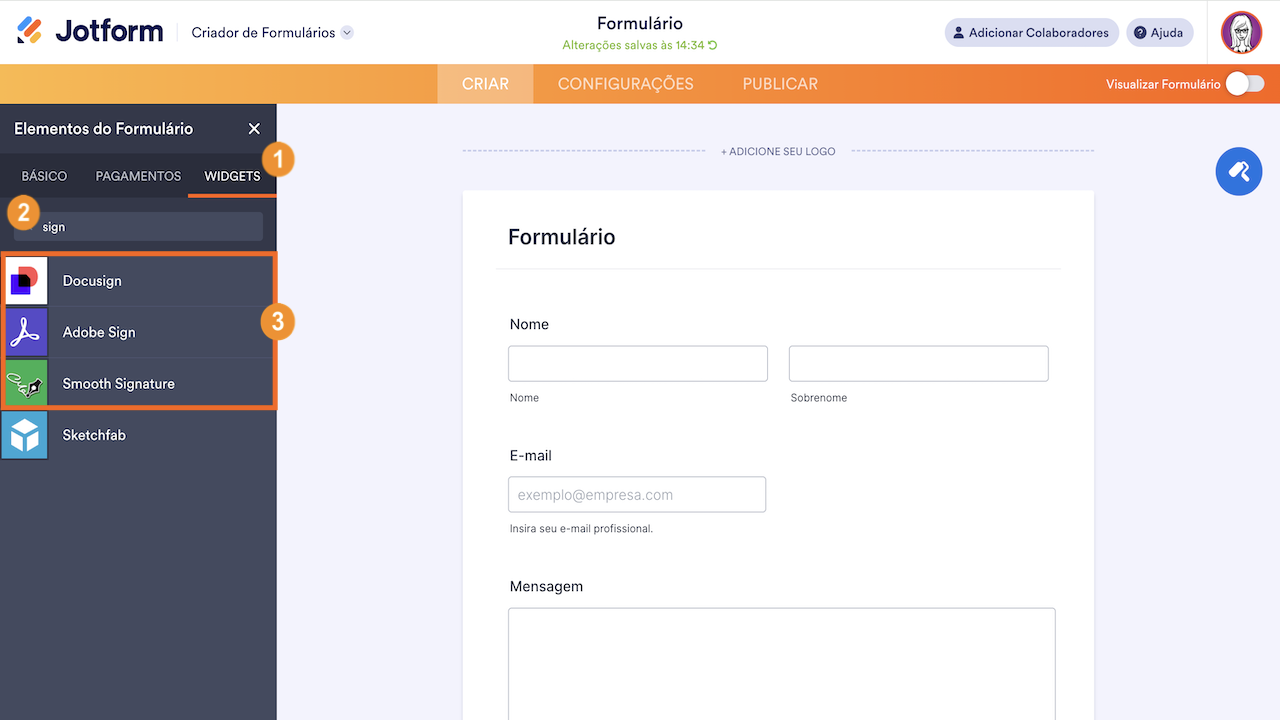 Como Adicionar uma Assinatura Eletrônica ao seu Formulário - 5