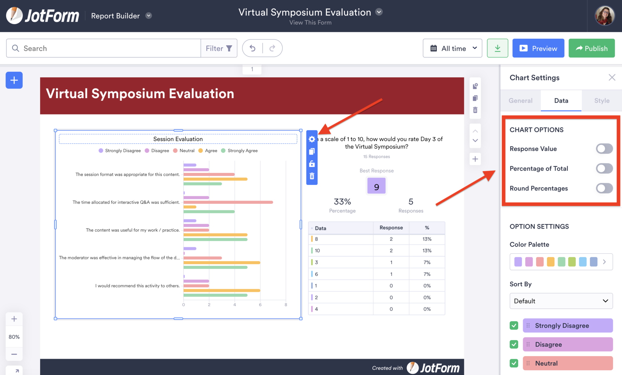 How to collect and share feedback data with Jotform Report Builder