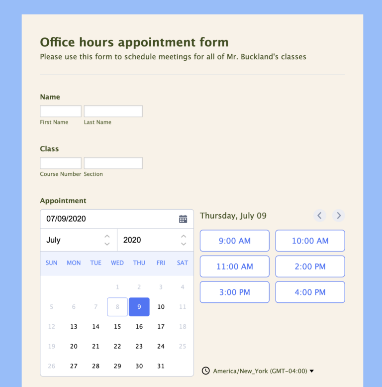 How to offer virtual office hours to your students The Jotform Blog