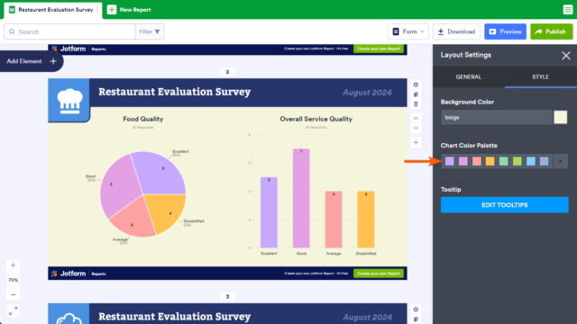 How to Customize a Visual Report