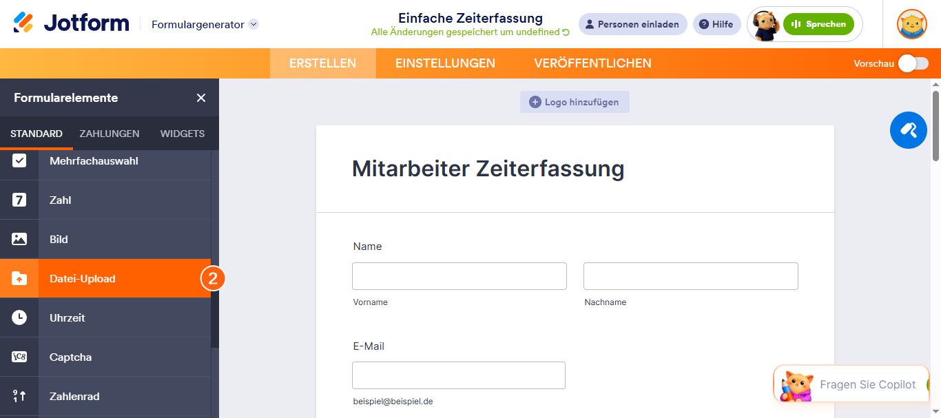 Wie erstelle ich ein Formular, um Dateien hochzuladen? Image-2
