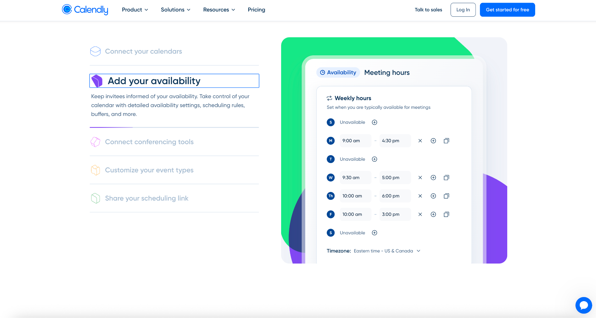 Calendly Landing Page
