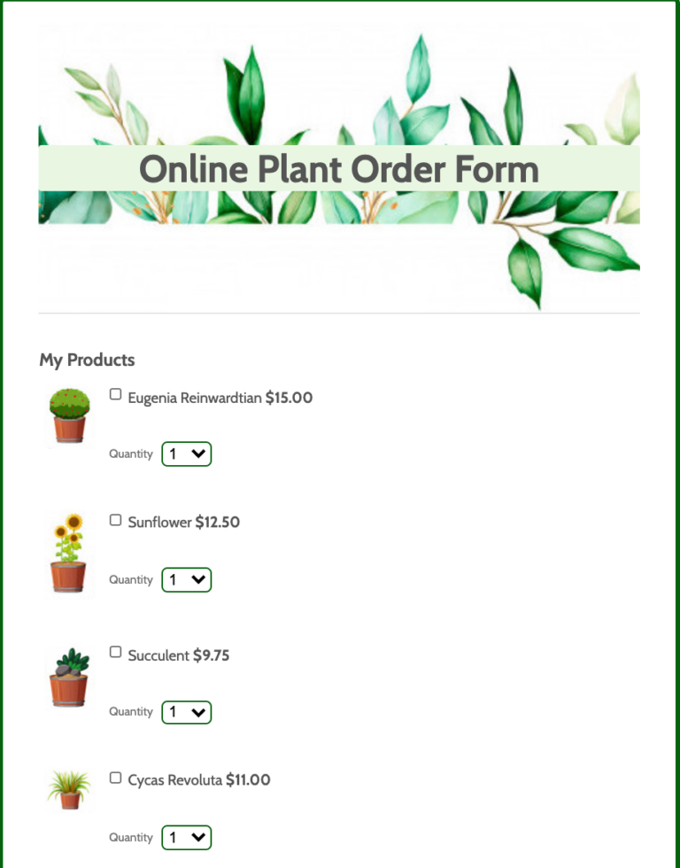 How to sell plants online The JotForm Blog