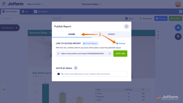 How to Embed a Visual Report