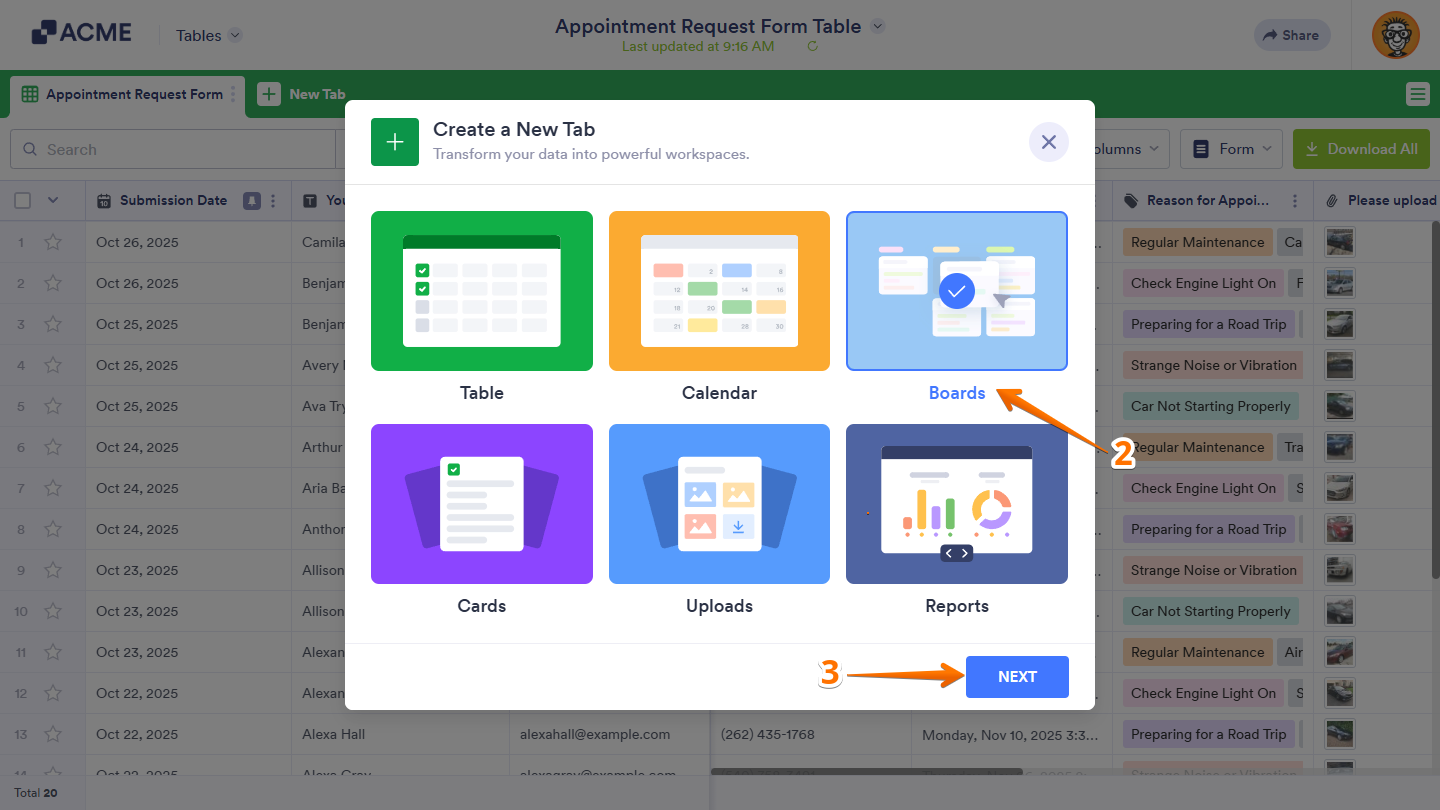 How to Add Different Views to Tables Image-1
