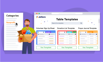 9 table templates to help with your nonprofit