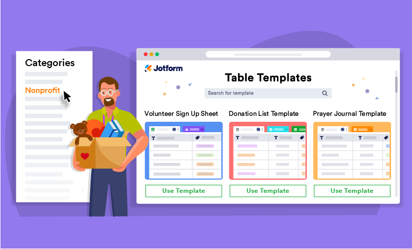 9 table templates to help with your nonprofit
