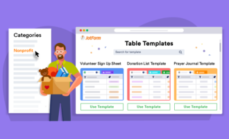 9 table templates to help with your nonprofit