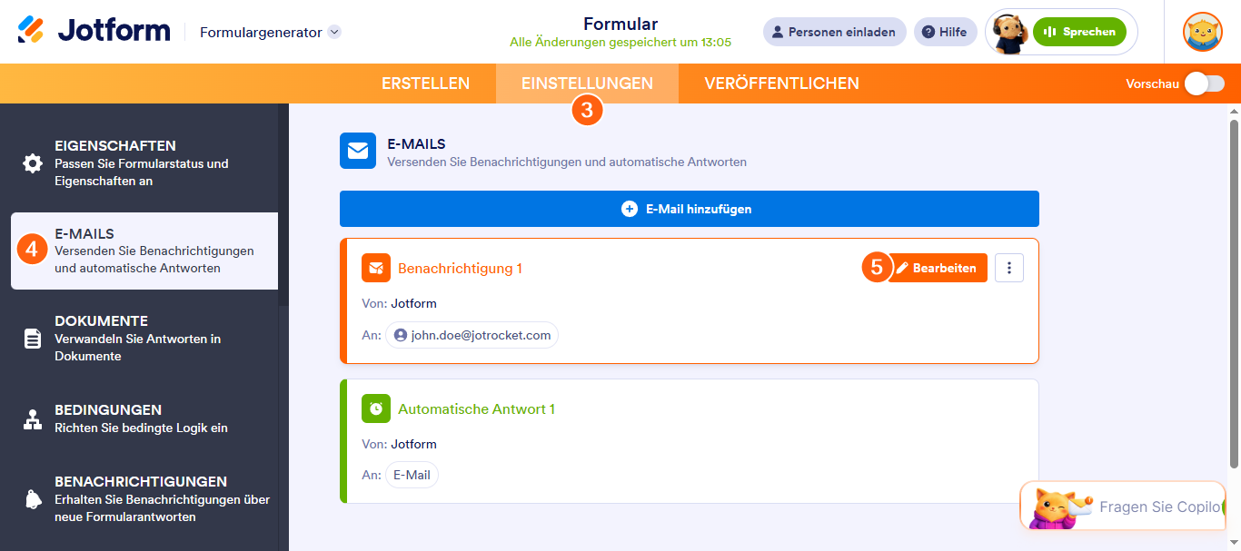 So richten Sie einen SMTP Absender für ein Formular ein Image-8