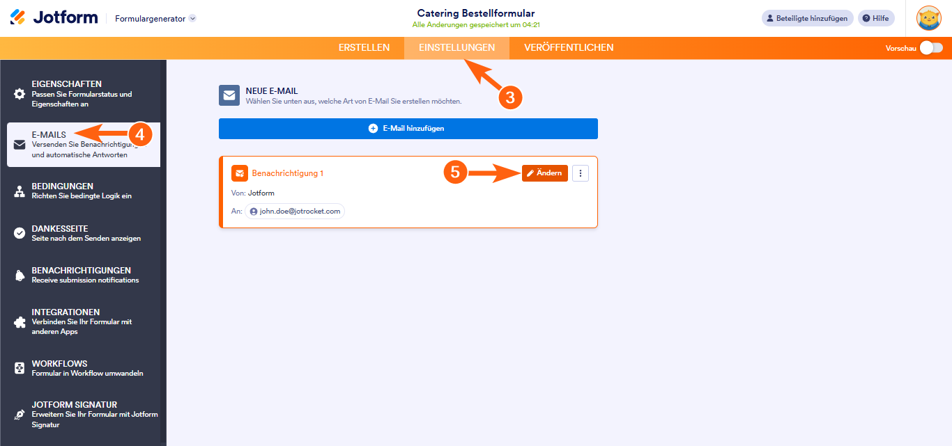 So richten Sie einen SMTP Absender für ein Formular ein Image-7