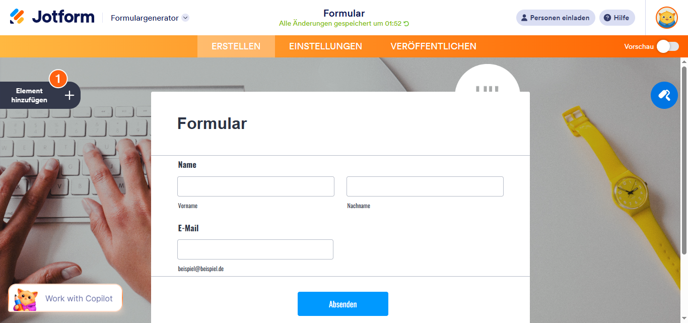 Wie Sie ein Widget zu Ihrem Formula hinzufügen Image-1