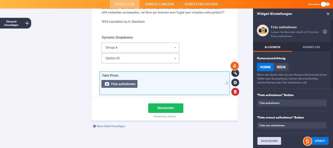 Wie Sie ein Widget zu Ihrem Formula hinzufügen Image-4