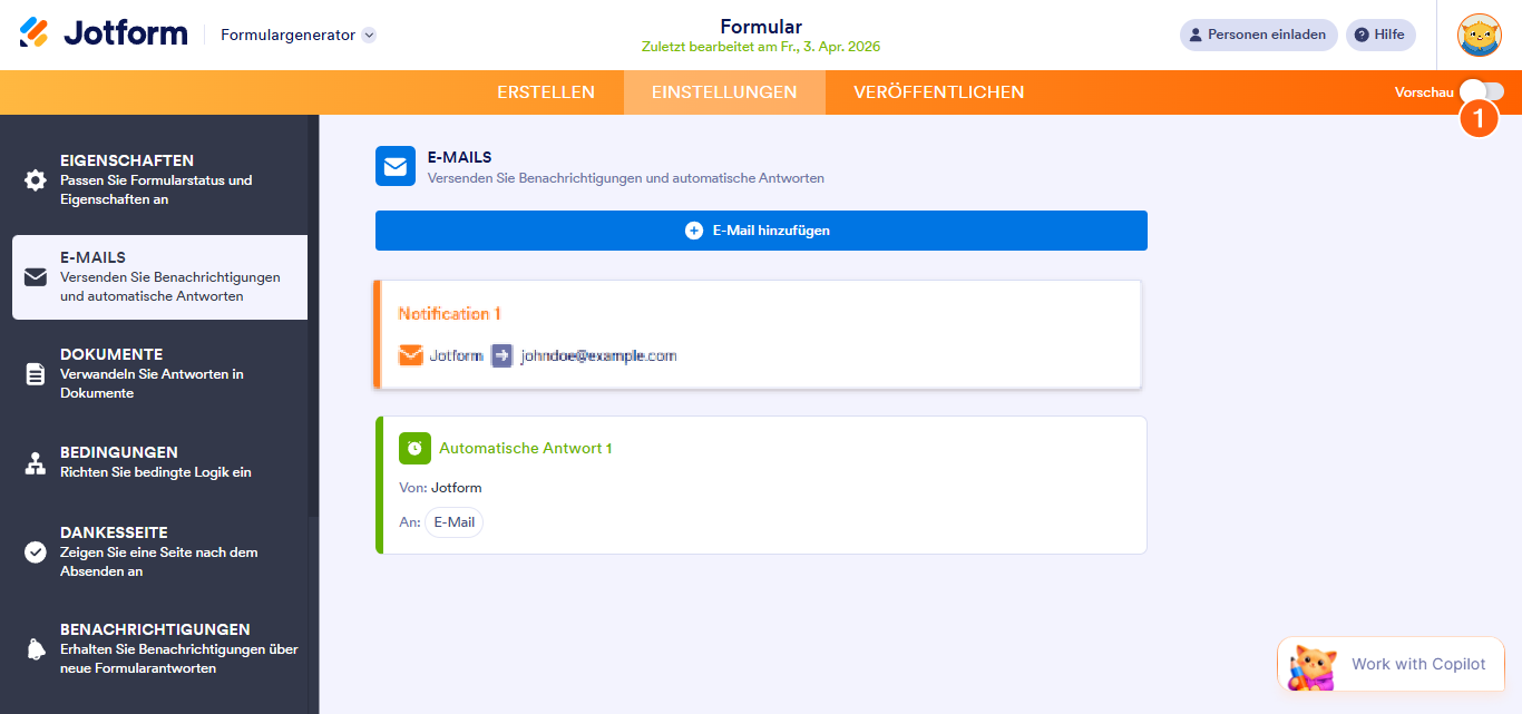 Wie Sie eine neue E-Mail-Empfängeradresse richtig hinzufügen, ändern und testen Image-7