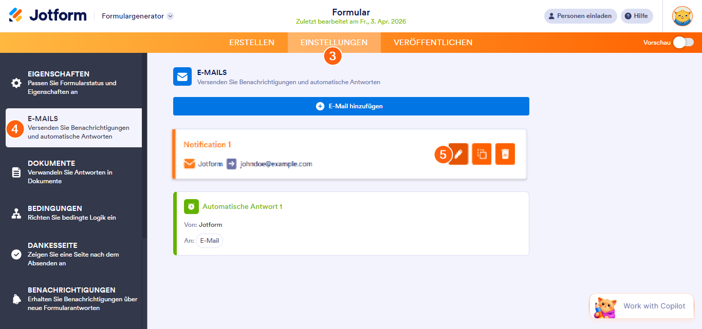 Wie Sie eine neue E-Mail-Empfängeradresse richtig hinzufügen, ändern und testen Image-4