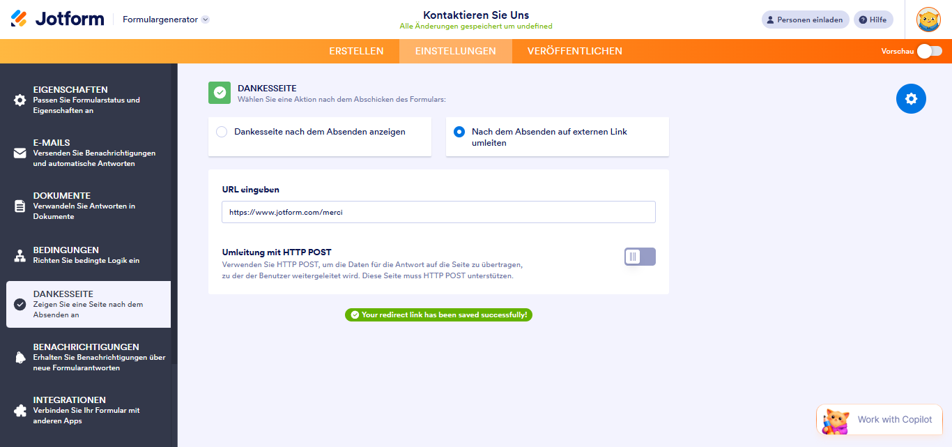 Einrichten der Dankeseite Image-3