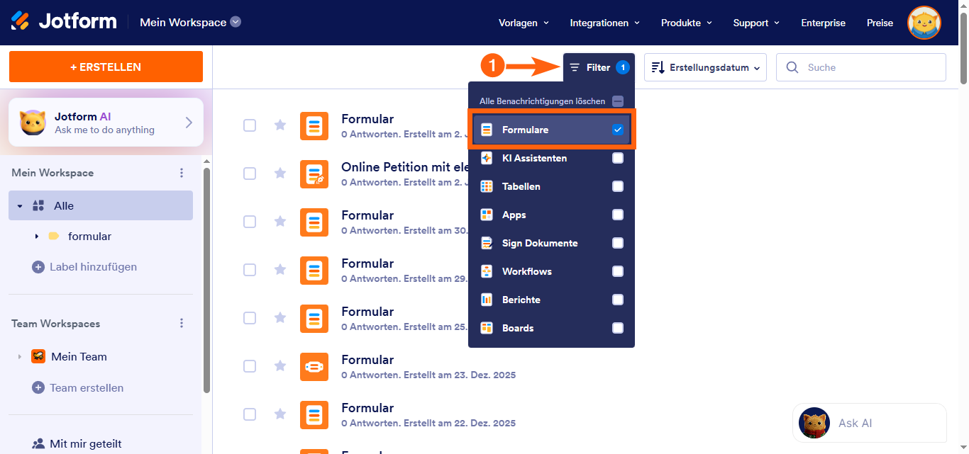 Wie Sie ein Widget zu Ihrem Formular hinzufügen Image-1
