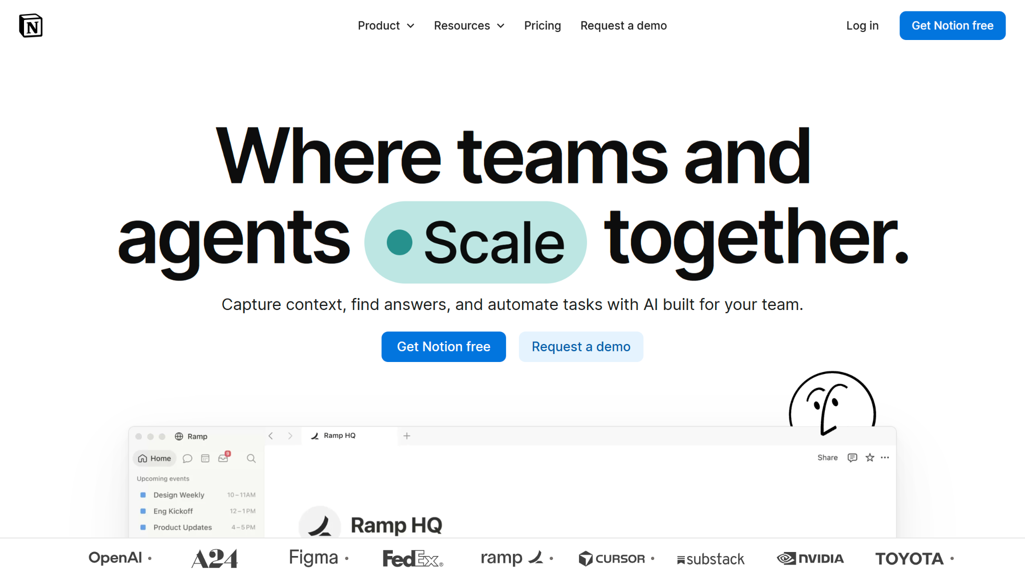Notion Landing Page