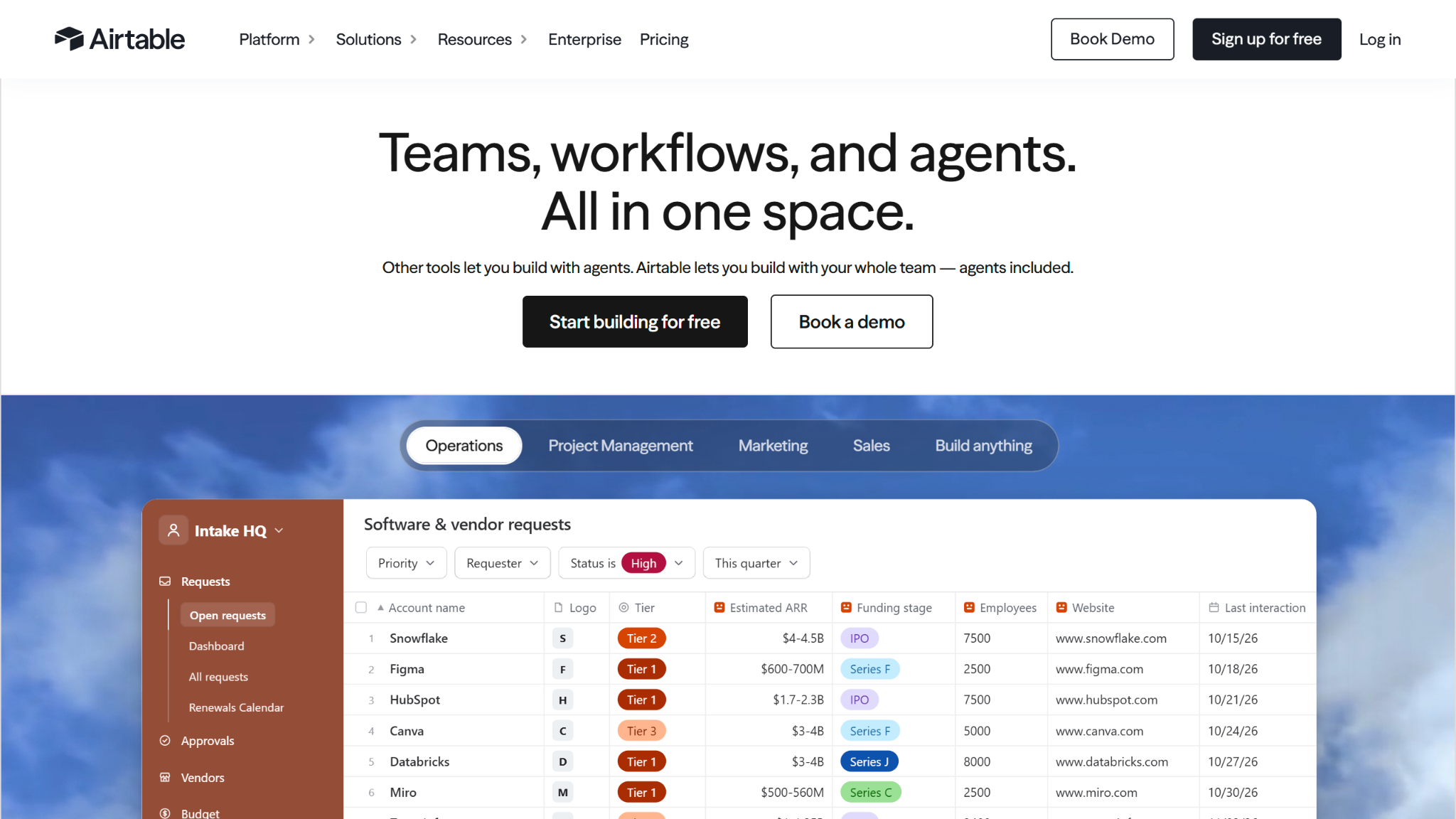 Airtable Landing Page