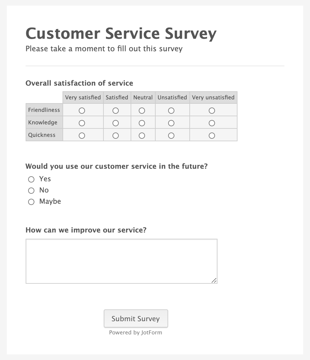 How to measure customer satisfaction  The JotForm Blog With Regard To Customer Satisfaction Report Template