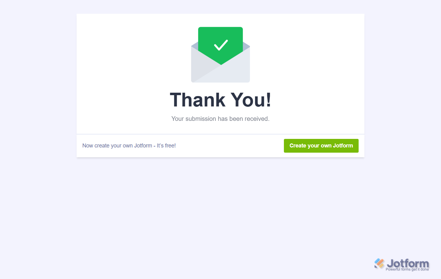 User is redirected from the Worldpay UK payment page to the Thank You page in Jotform after a successful payment