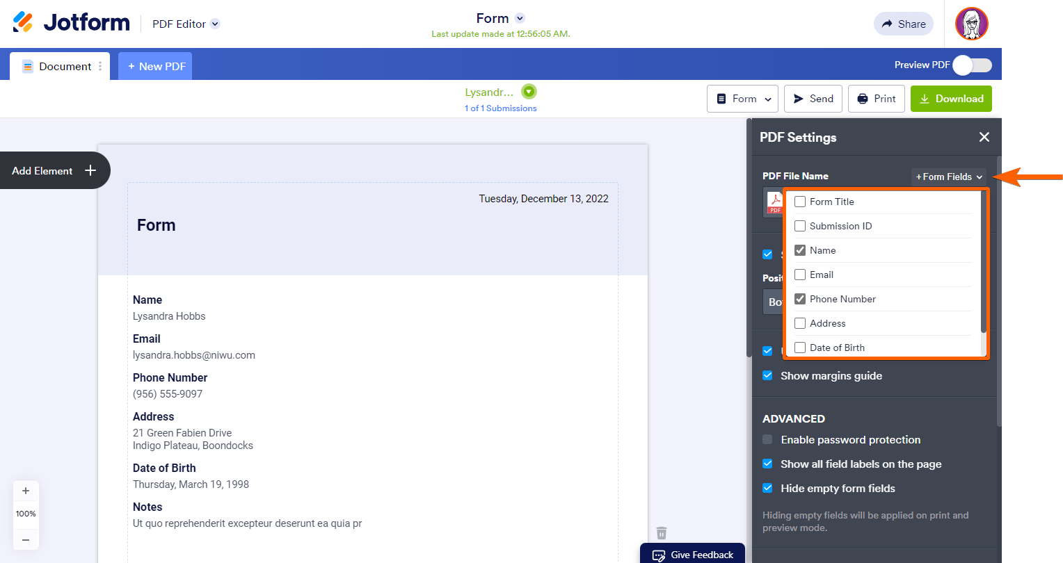 pdf editor settings file name form fields min Screenshot 43