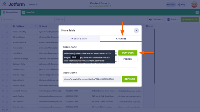 How to Embed Form Submissions Into a Website