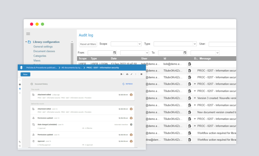 AODocs User Interface
