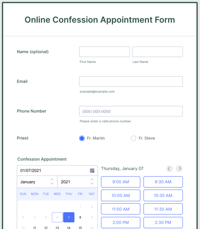 Online confession and absolution | The Jotform Blog