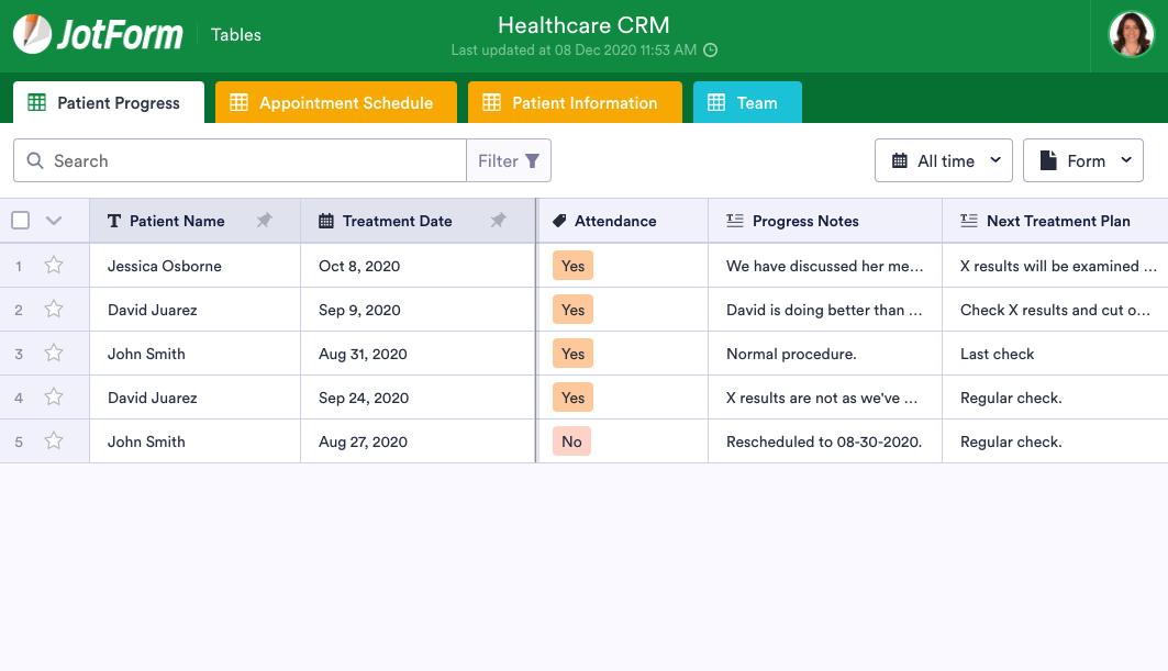 How to create a CRM with JotForm Tables | The JotForm Blog