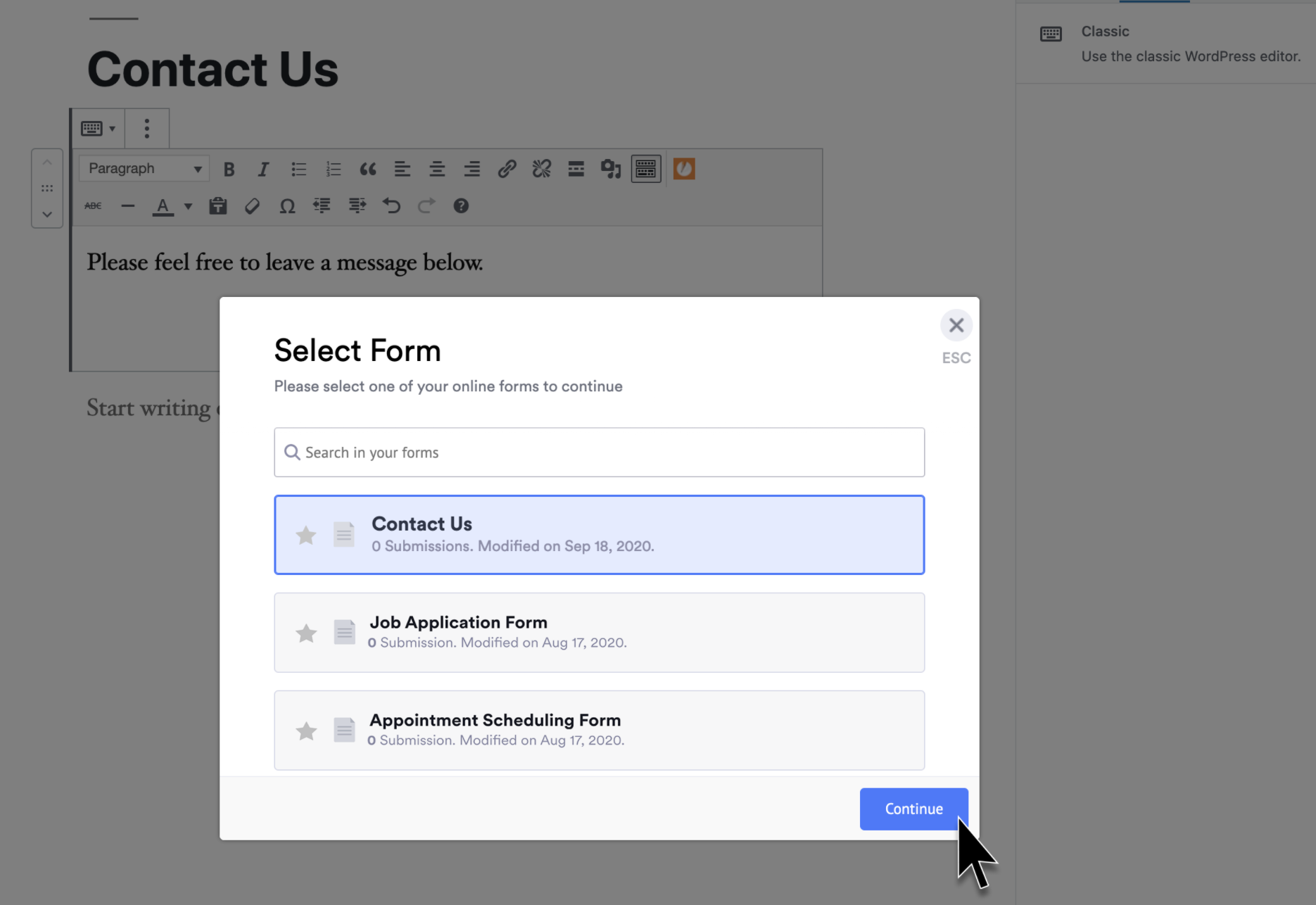 Embed Form Plugin for WordPress The Jotform Blog