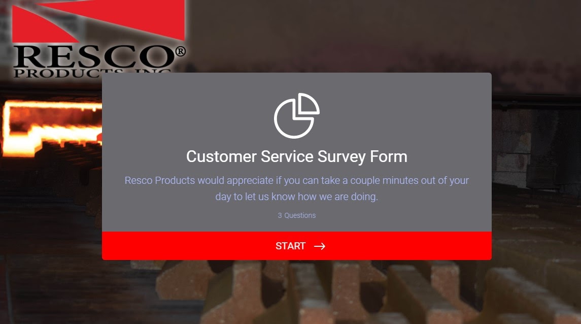 customer service survey form preview