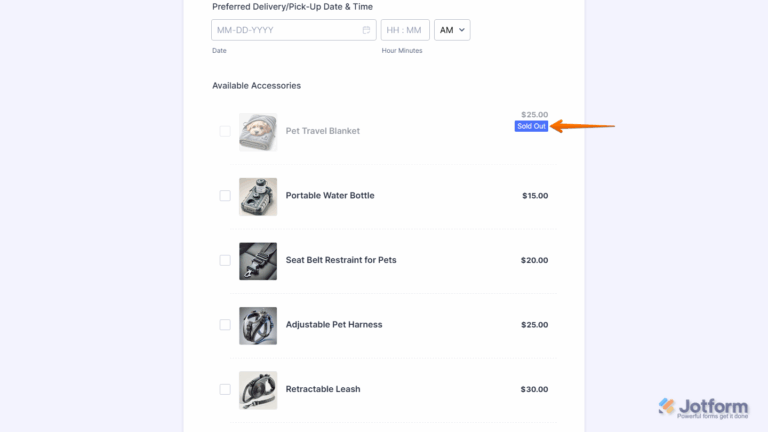 Items Sold Form How to Enable and Manage Product Stock in Payment Fields