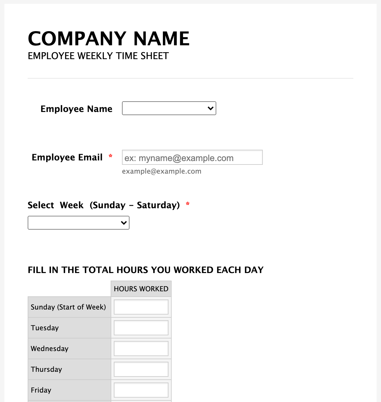 How to automate your company’s timesheet reminder process The Jotform